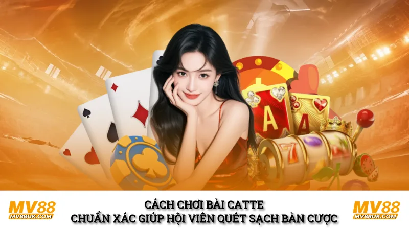 Cách chơi bài catte chuẩn xác giúp hội viên quét sạch bàn cược